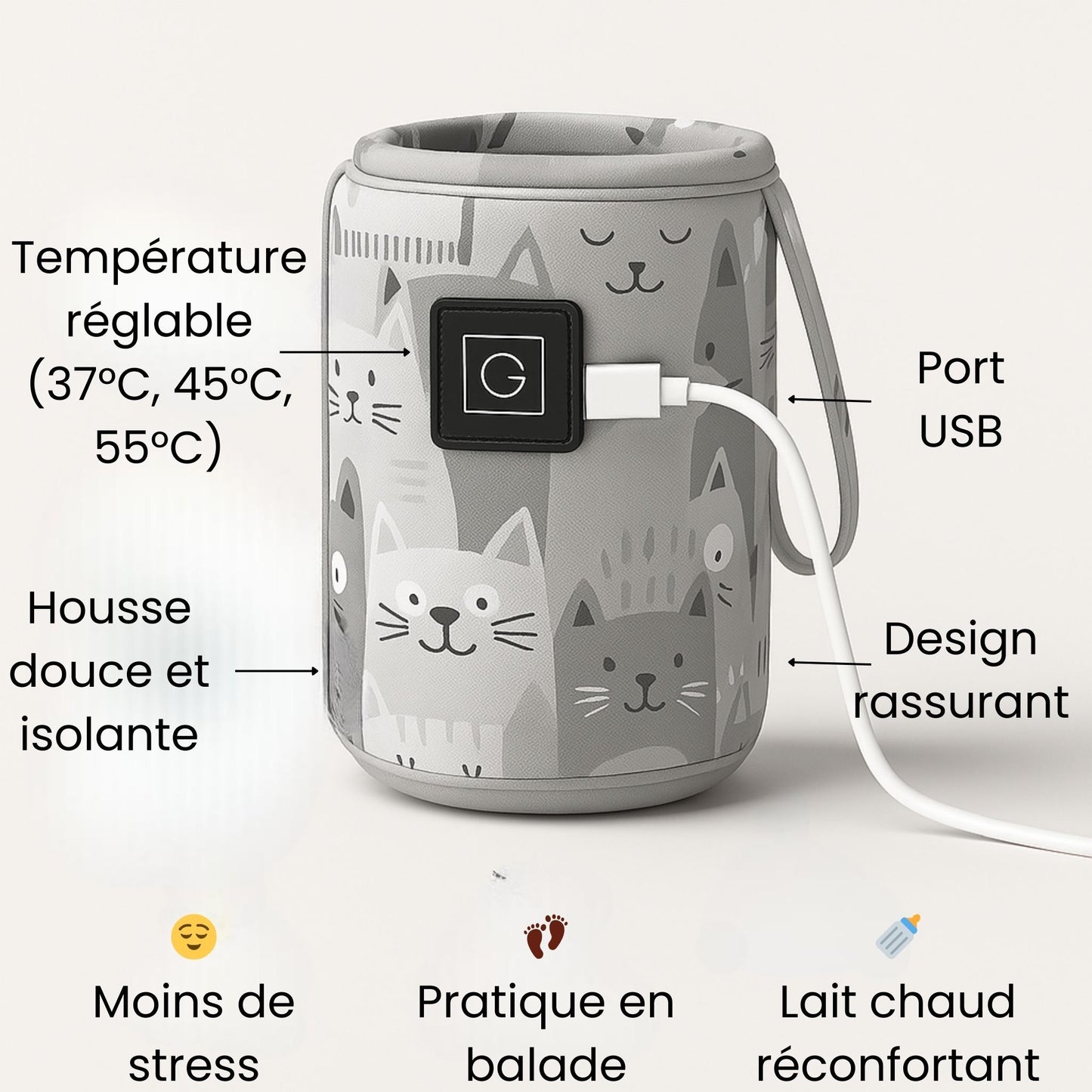 Chauffe-biberon nomade
