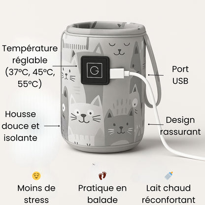 Chauffe-biberon nomade